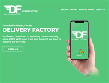 Tablet Screenshot of delivery-factory.com